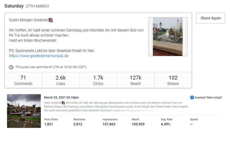 Greetsiel Reichweite